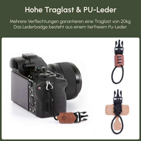 Hohe Zähigkeit Kameragurt Kletterseil Halsgurt für digitale Sportkamera SLR 
