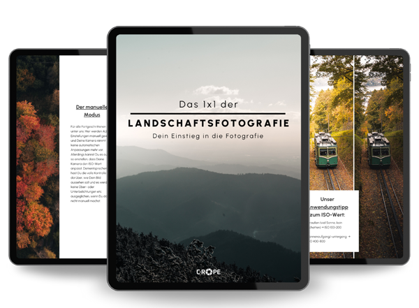 Sichere Dir jetzt unser kostenloses E-Book für Fotografen "Das 1x1 der Landschaftsfotografie"