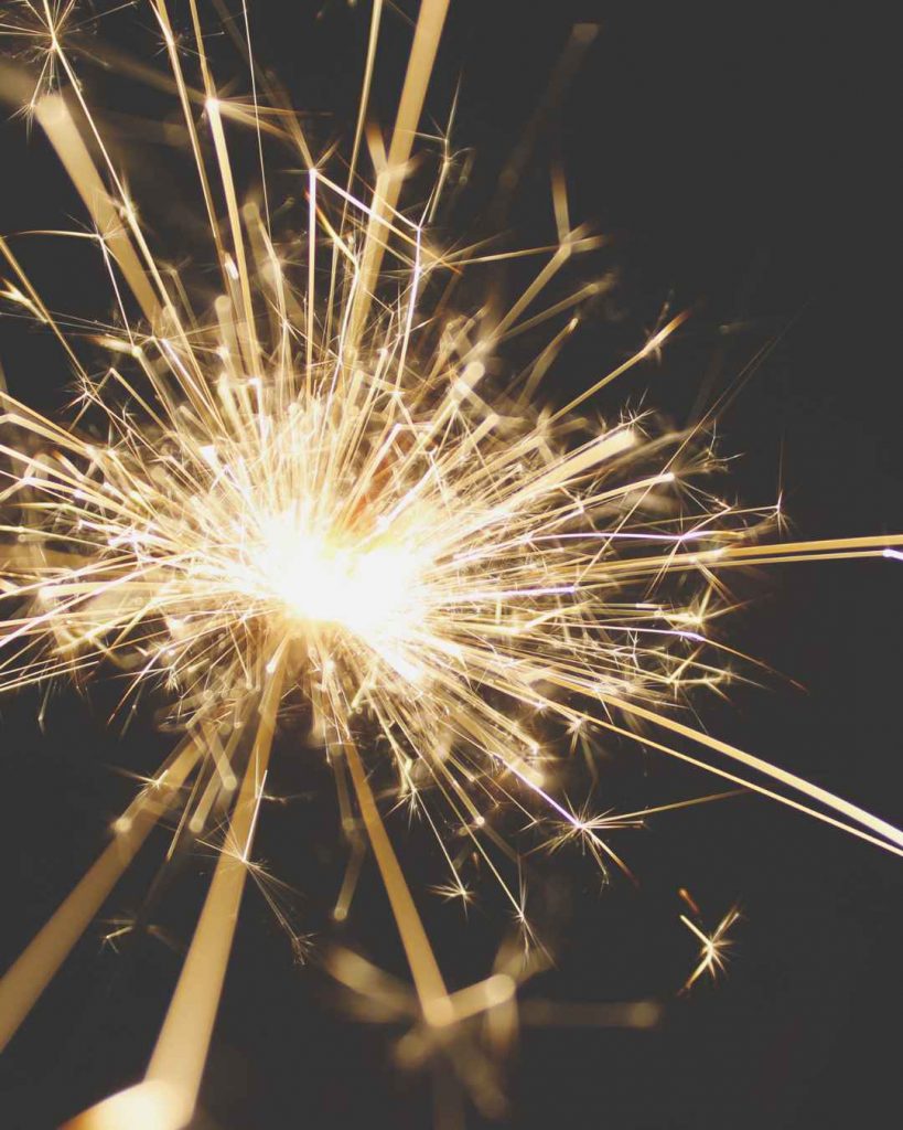 Wenn Dir das Feuerwerk an Silvester nicht gefällt, nutze Wunderkerzen | C-Rope Kamerazubehör