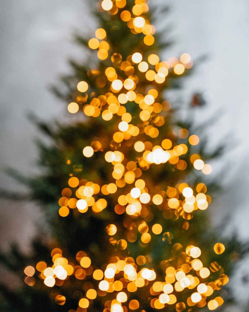 Den Weihnachtsbaum kannst Du auch mit Bokeh fotografieren | C-Rope Kamerazubehör